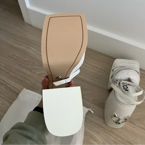 christinabrittain Naked Wolfe Jada White Leather EU37 - Picture 8 of 9